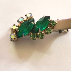 Vintage Rhinestone Jewelry Hair Clips